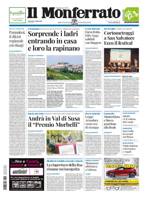 Il Monferrato - Edizione 55 del 21/07/2026